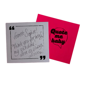 Personal message card