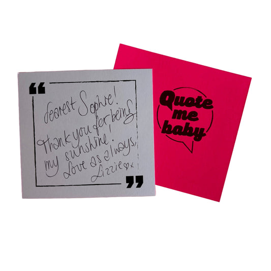 Personal message card